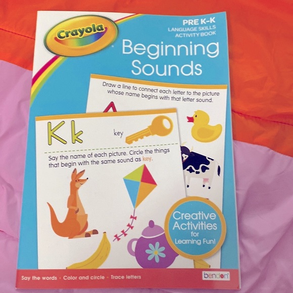 New Target bullseye Crayola beginning sounds workbook - Picture 1 of 2